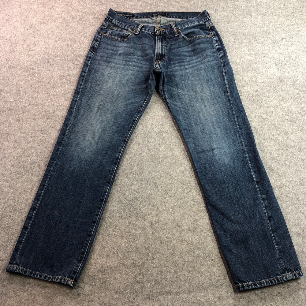 Lucky Brand Mens 221 Original Straight Jeans 32x32 Blue Medium Wash Denim
